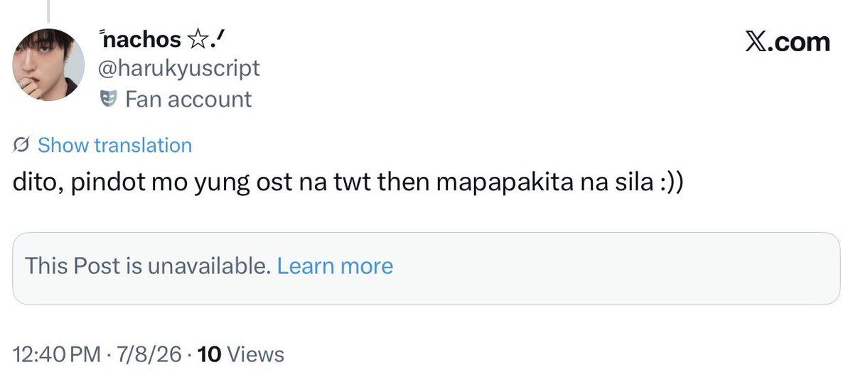 inalintana's tweet photo. @harukyuscript ganito na rin siya huhu anek ba ‘tong app na ‘to 😭 https://t.co/qRrpS6qPU4