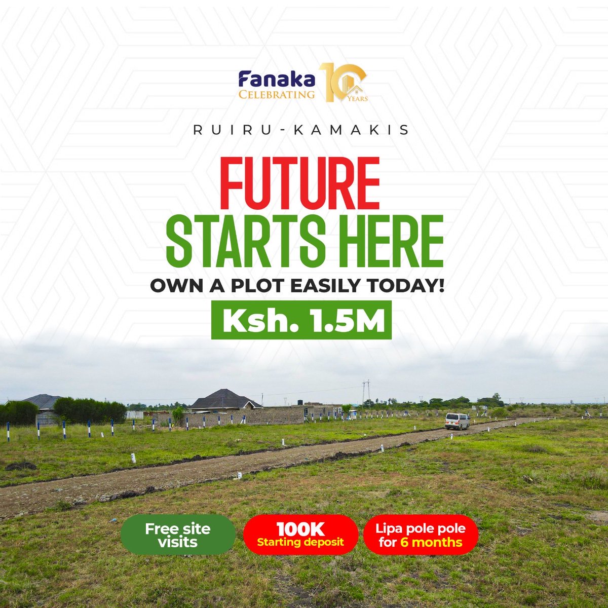 MissSebastians1's tweet photo. Smart investors buy and wait. Secure your plot in Ruiru-Kamakis today for Ksh 1.5M.

Only Ksh 100K deposit, balance lipa pole pole for 6 months!

DM for a free site visit via 0799001188 // https://t.co/SZNtFaxA6Q https://t.co/l8KVLH4EeO