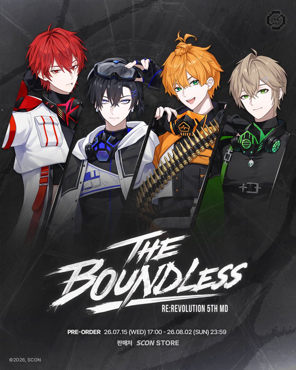 scon_commerce's tweet photo. 【The Boundless】리:레볼루션 5주년 MD 라인업 공개

리:레볼루션의 새로운 모습을 담은 5주년 MD 라인업을 공개합니다!(1/3)

📌오픈일｜7월 15일 (수) 오후 5시
📌본 MD는 프리오더(선주문 후제작)로 진행됩니다.
📌판매처｜스콘 스토어 https://t.co/RmxysGqfb0
📢굿즈 관련 문의는 반드시 네이버 1:1 톡톡으로 주세요. (유선 상담 불가)