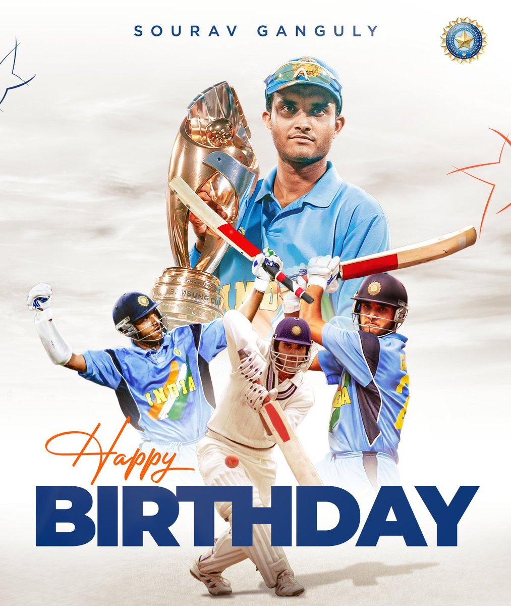 atesh98's tweet photo. 4️⃣2️⃣4️⃣ int'l matches 🙌
1️⃣8️⃣5️⃣7️⃣5️⃣ int'l runs 👏
3️⃣8️⃣ int'l hundreds 💯

Here's wishing former #TeamIndia Captain and former BCCI President Sourav Ganguly @SGanguly99 a very happy birthday 🥳 #Dada 
You have shown the world what the Indian cricket team is capable of; the entire world has witnessed your dominance in the sport. @BCCI
@ICC