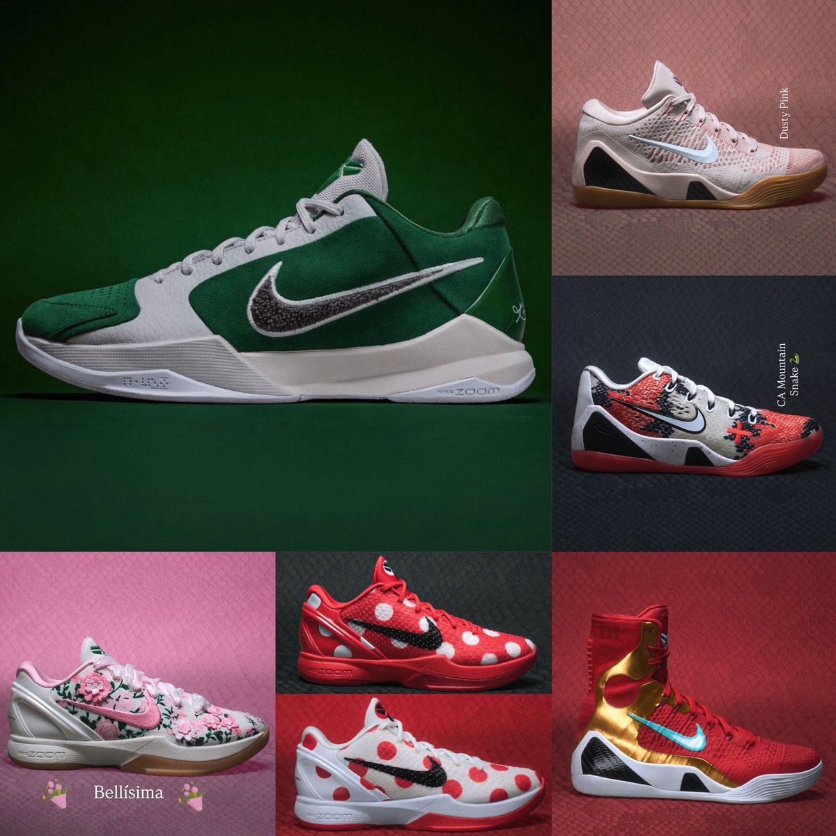 KicksFinder's tweet photo. Upcoming Nike Kobe’s for 2027 revealed by Vanessa Bryant 🐍🕊️🏀 @nikebasketball https://t.co/nViOCPDQrO