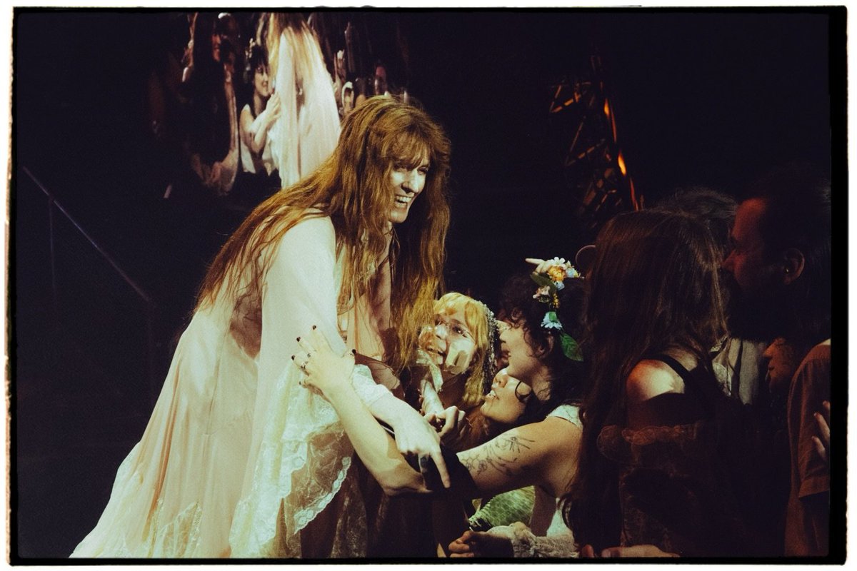 welcharchive's tweet photo. florence welch performing at down the rabbit hole festival in the netherlands. photographed by @snappyteeeth. https://t.co/gSlCX2D7lF