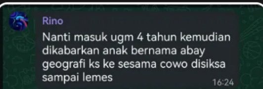 miilawdi's tweet photo. tolong bantu viralin maba undip atas nama RADEN MUHAMMAD HA ADY RINO HARLINTONO  prodi ilmu perpustakaan dan informasi yang udah ngelakuin beberapa hal yang gabisa ditoleransi lagi https://t.co/nxBEMwlz2H