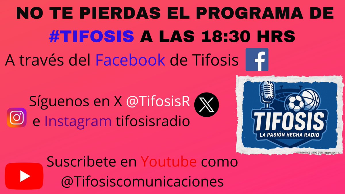 TifosisR's tweet photo. Hoy en #Tifosis:
⚽🏆 Octavos de final y previa cuartos de final de la Copa Mundial 2026
⚽🇲🇽 Termina participación de México en el mundial
🏎️ F1: GP de Gran Bretaña 🏁
🎾 Cuartos de final de Wimbledon
💵⚽️ Futbol de estufa
#Lapasiónhecharadio 🎙️📻📲💻 https://t.co/8t48ZMDS7G