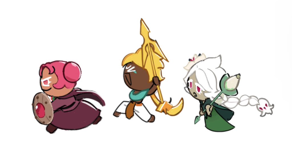 MintMinty77's tweet photo. Doodle of the besties #cookierunkingdom https://t.co/ax46R9AdP0