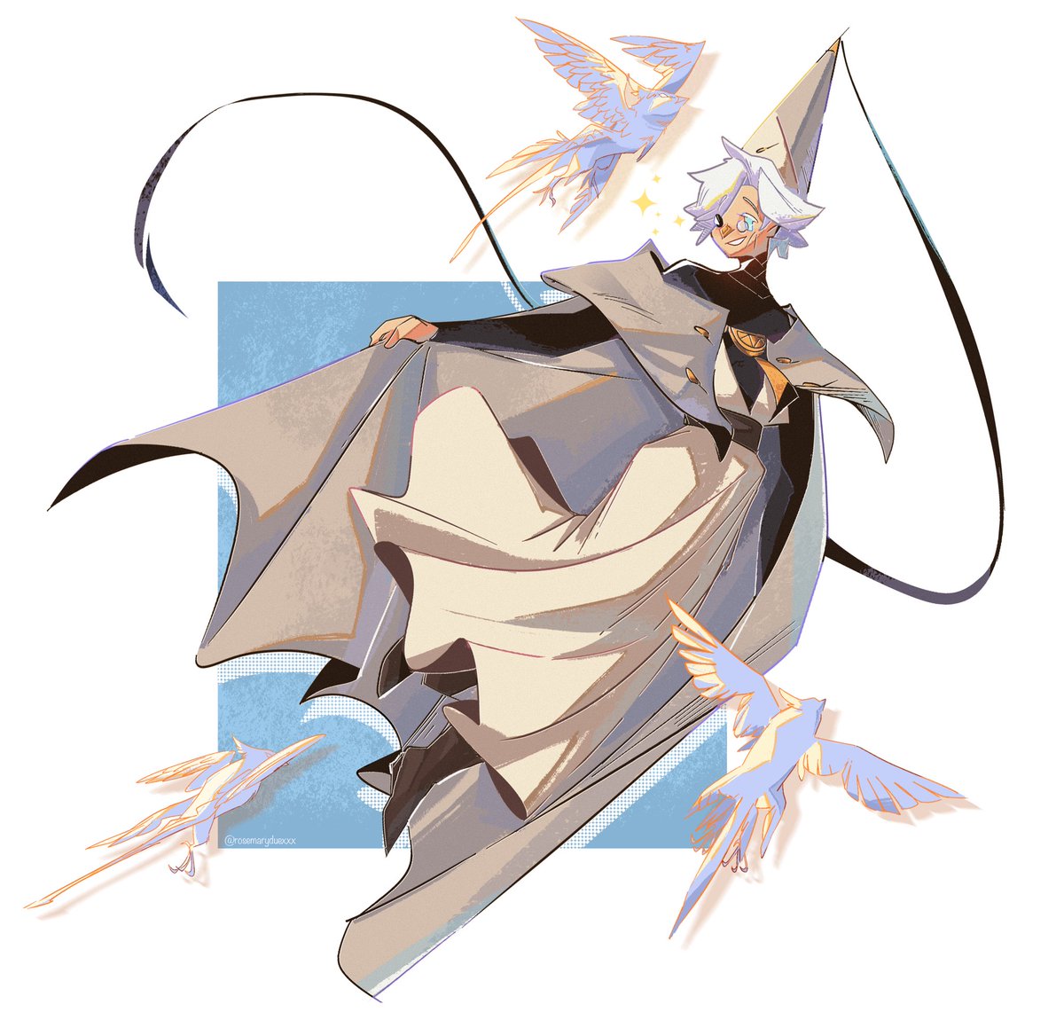 rosemaryduexx's tweet photo. Qifrey the witch - at your service :3

#witchhatatelierfanart #wha #qifrey https://t.co/J9cyhbwNOi