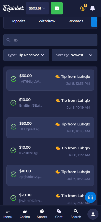 Luhqbets's tweet photo. Kind of wild — I've tipped over $250 to just one person in my Rainbet community, and he's only at $11K wagered under my code so far. 

Have such an easily snipeable leaderboard with great rewards, make sure to get in early https://t.co/3e3kBf073r