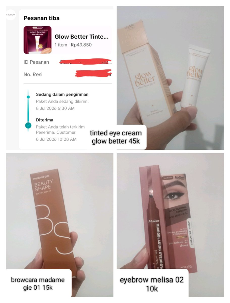 sipaasiapaa's tweet photo. @unicefess Wts tinted eyecream glow better shade medium
Baru bgt nyampe tp shadenya ga cocok, gantiin yuu😔
Ambil di kos ya
https://t.co/04CZy7fhM3 https://t.co/2uCS8xij4x