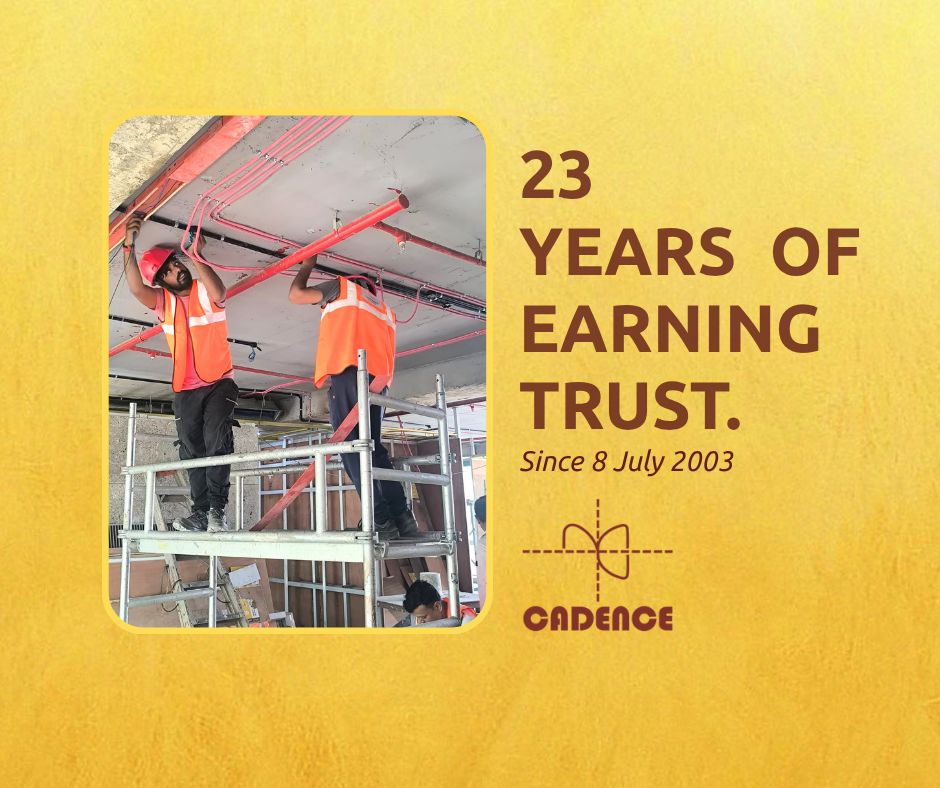 Cadencelec's tweet photo. Trust isn't built in a day. Neither is a company.

Twenty-three years ago, Cadence began with a simple belief — quality earns trust.

Trust isn't inherited. It's earned. Every project. Every partnership. Every day.

Thank you for being part of our journey.

#CadenceElectrical https://t.co/U96ktgJAE8