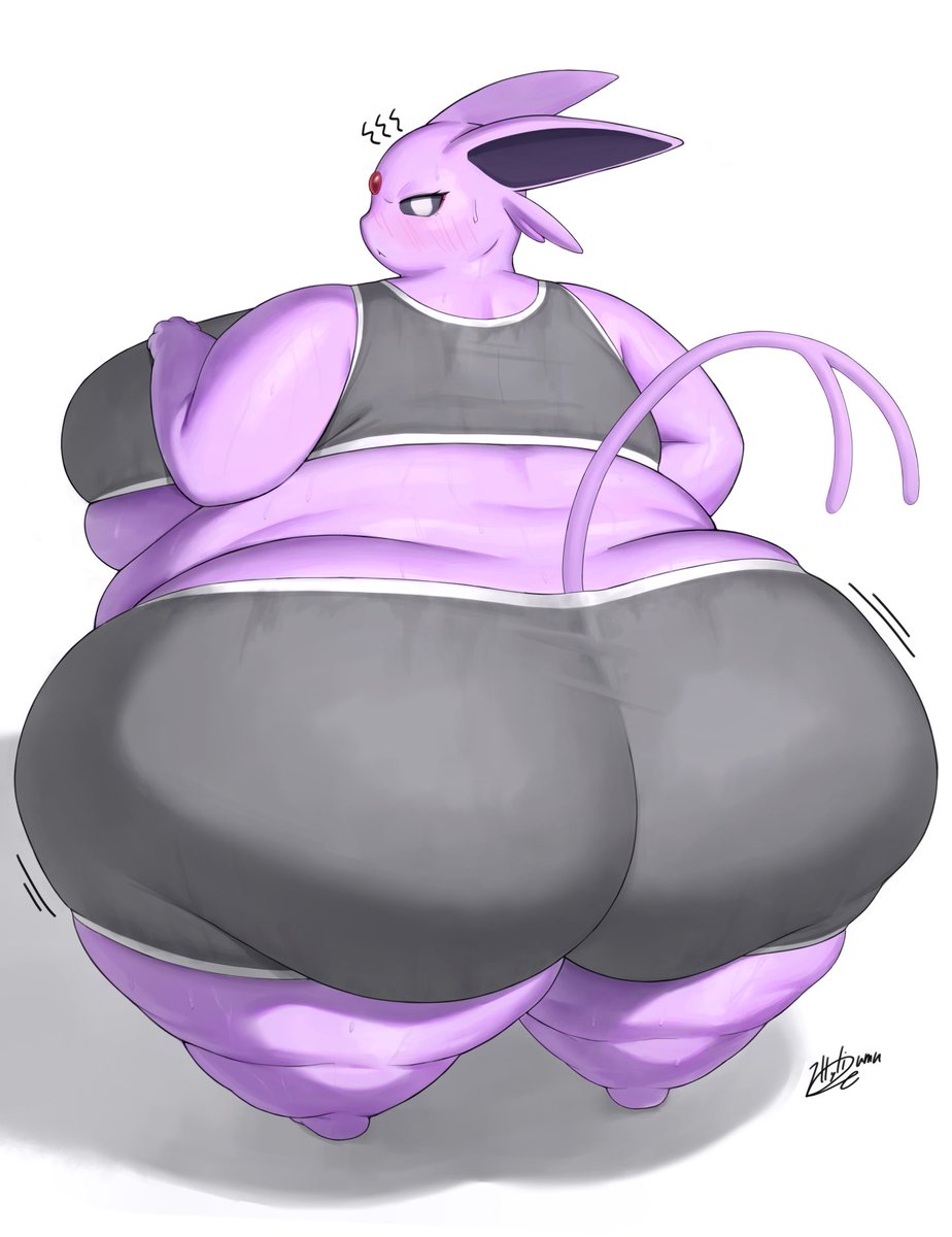 bellylliumu's tweet photo. (そろそろダイエットしないとやばい……)
お尻育ちまくりSSBBWメスエーフィさん https://t.co/cghsOq8tmQ