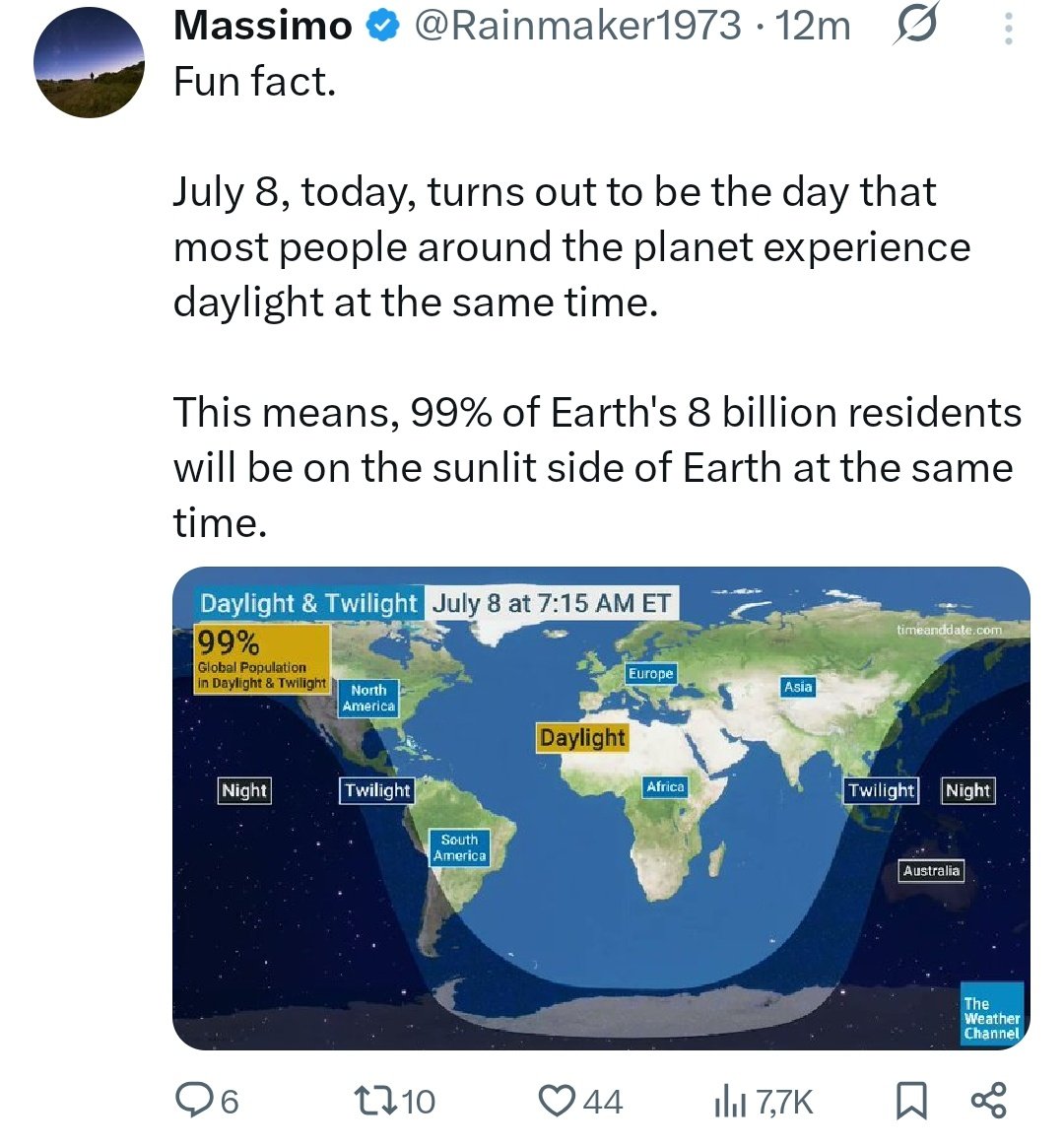 ProductFind3r's tweet photo. Saw this post and this could only mean earth is flat right?

Credit: @Rainmaker1973 https://t.co/daQIX7cT5z
