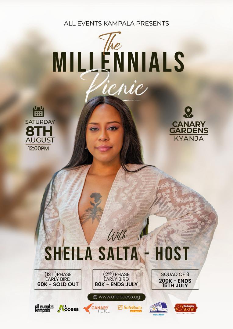 Qrisy_Qrisy's tweet photo. Theme: The Millennials Picnic
Dress Code: White and Khaki 
Date: 8th August 2026
Venue: Canary Gardens, Kyanja
Tax: UGX 80,000 | Squad of 3 at UGX 200K

Ticket purchase via https://t.co/3JvGlxYr8F https://t.co/JkRz2UL2Ic