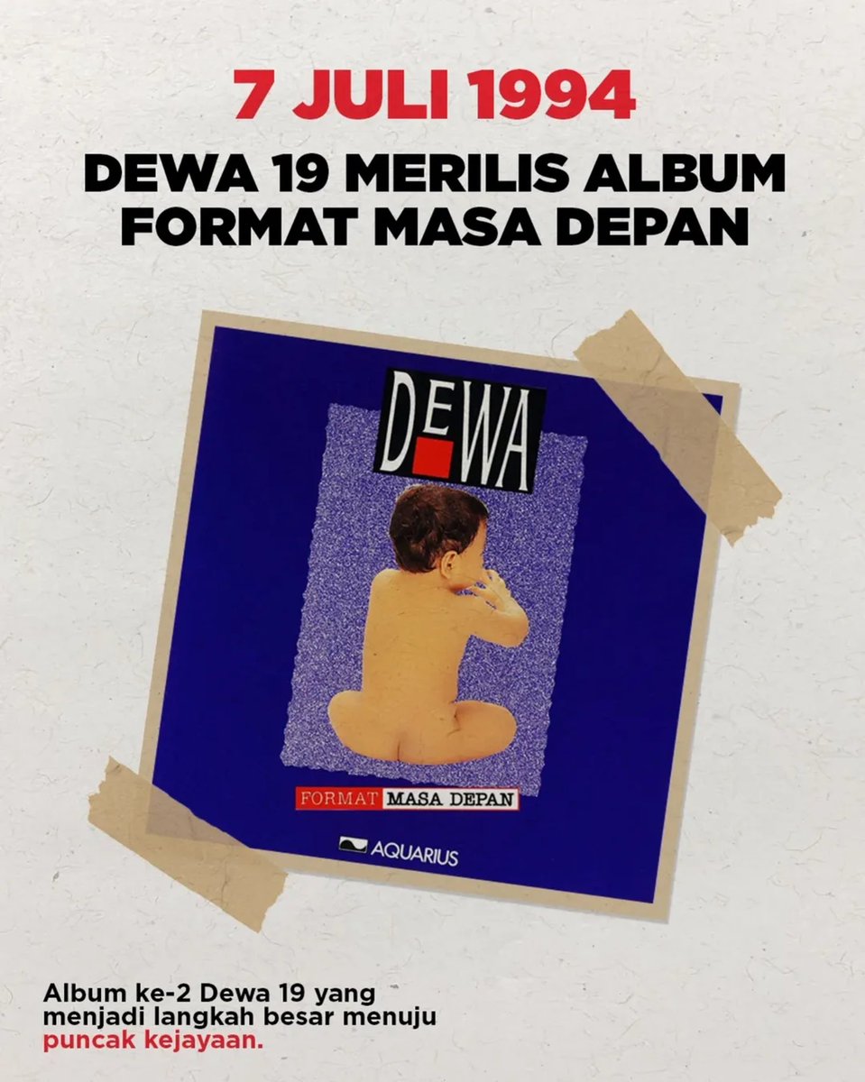 AdibHidayat's tweet photo. Jadi ingat postingan 5 tahun lalu, saat menemukan fakta sosok bocah yang ada di kover album kedua @officialdewa19 ‘Format Masa Depan’ (1994) ini adalah adik dari @Ajeng_MetroTV bernama Satria, Keduanya anak Pak Haryo, salah satu orang yang membawa majalah @RollingStone Indonesia https://t.co/f6L5vvYS1S