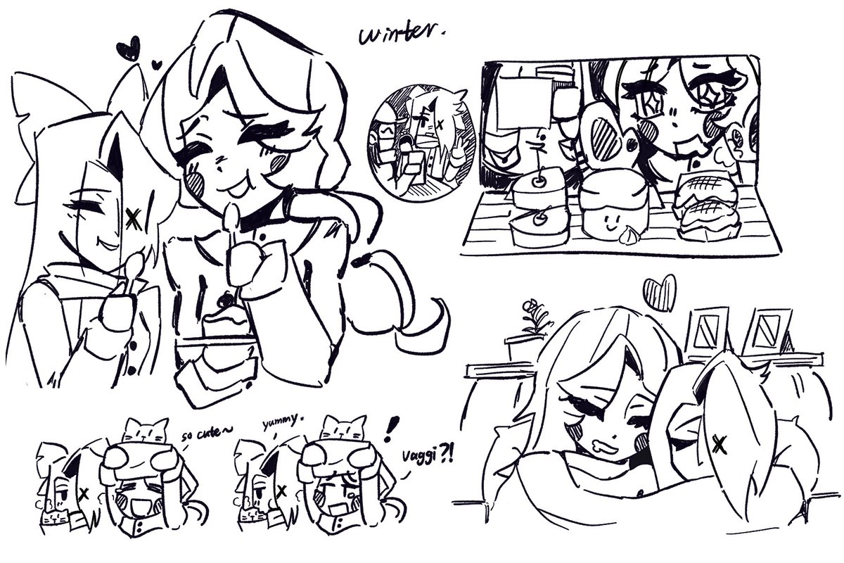 piepie99993's tweet photo. #hazbinhotel #chaggie  

Winter🥰 https://t.co/fDoQg1ftym