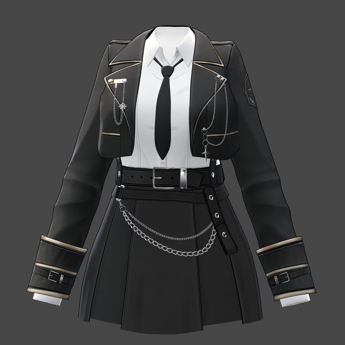 Standby_3D's tweet photo. #WIP

小さな金属パーツの明度を調整中。
黒い衣装の中で、主張しすぎずに残る光を探しています。✧

#Standby_3D #VRChat #BOOTH_pm https://t.co/KtPhs1PW8Z