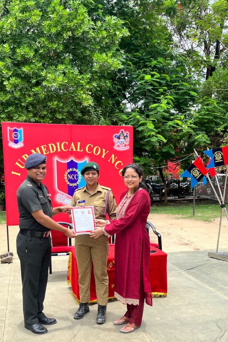 mlnmcprayagraj's tweet photo. #MeUP@MLNMC: Proud moment to share: "Discipline add laurels to Journey of life" Apart from academics MBBS students as cadets cleared NCC "B & C Certificate" exam- Ready to serve nation. https://t.co/V2A0x5GMSe