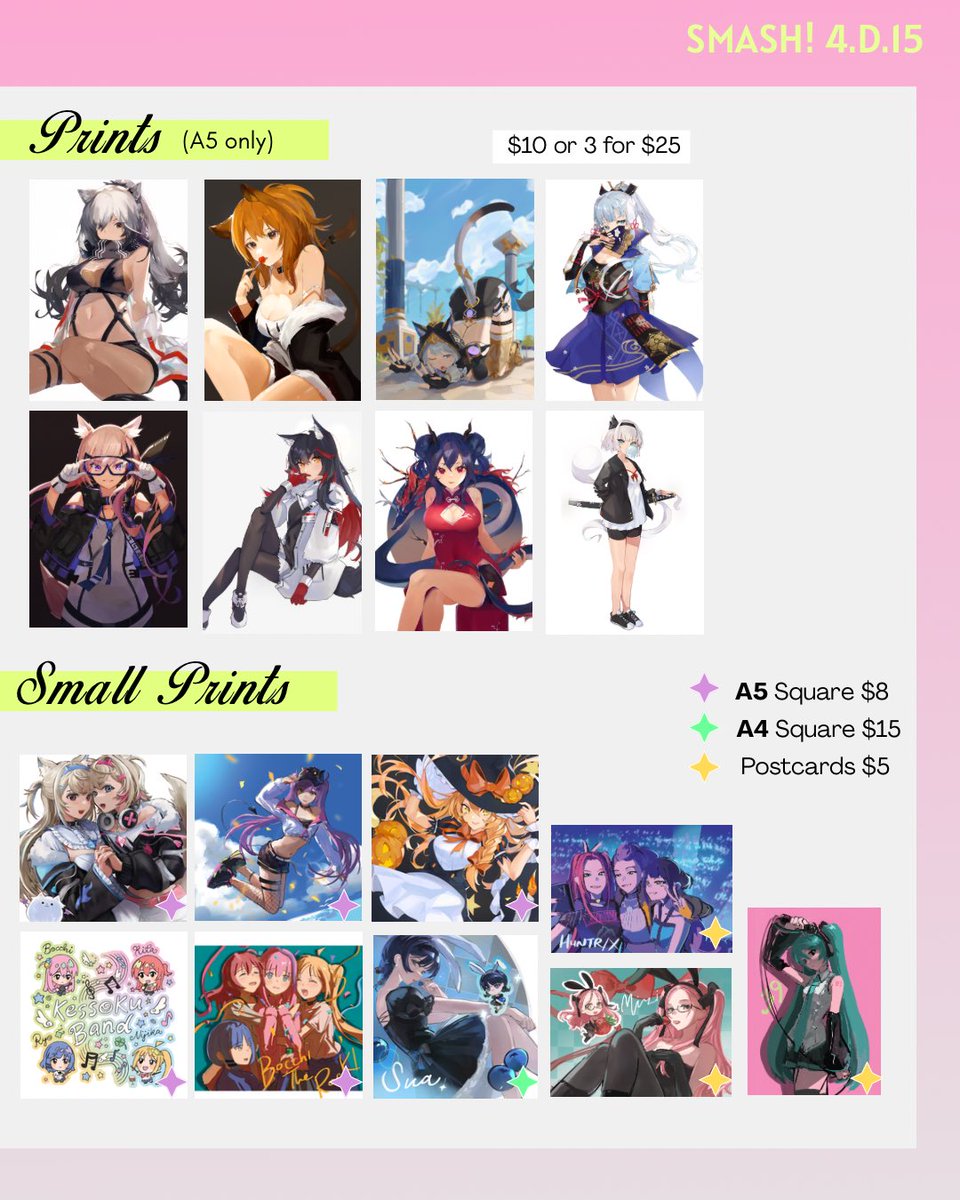 anyuucat's tweet photo. Here is 1/3 of our catalogue for @smashcon 2026!! more below

Table 4.D.15 ⊹ ࣪ ˖ ໒꒱
Date: 11th - 12th of July
📍ICC Sydney

Hope to see you all there 😆

nikoneco
@mons_day 
@xiiyu_u 

#SmashCon #SmashCon2026 https://t.co/Fy3xN4Ptde