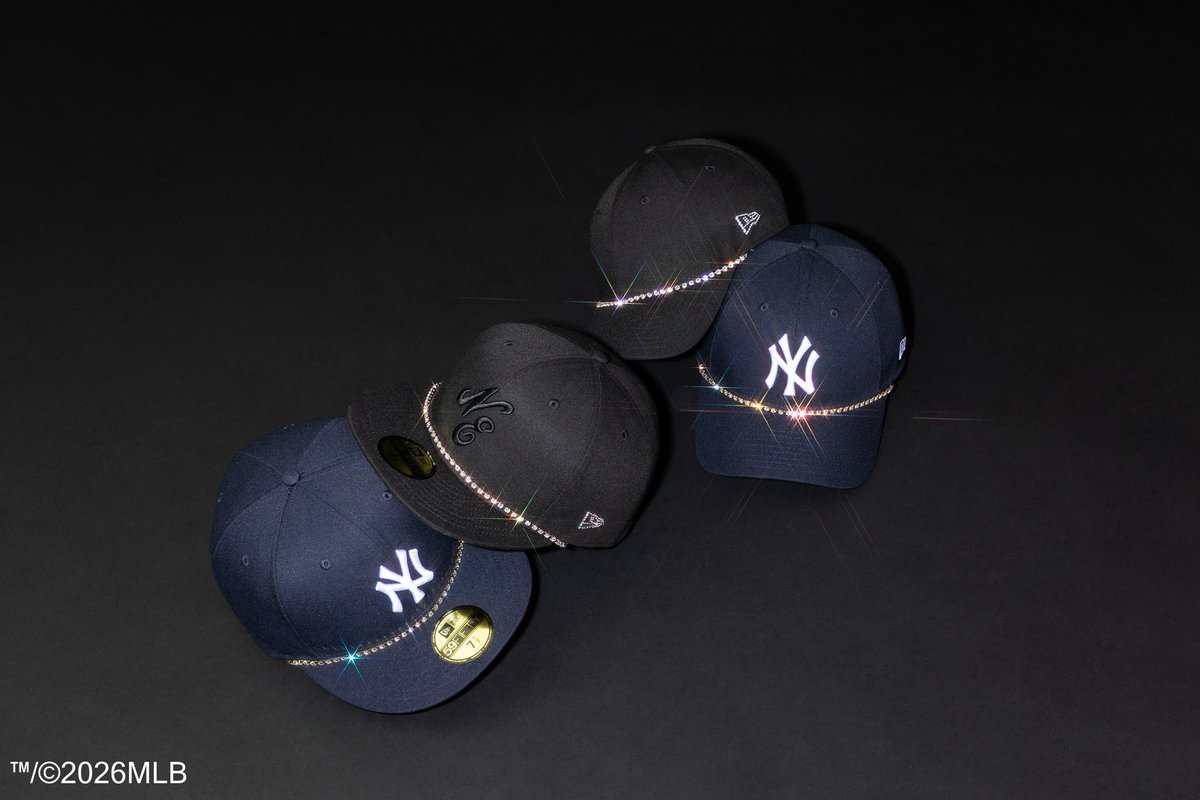 fullress's tweet photo. New Era × Swarovski 最新コラボキャップが2026年 7/15 発売 (ニューエラ スワロフスキー)

https://t.co/VrWqv5jYLK https://t.co/EZcLi3S4Q6