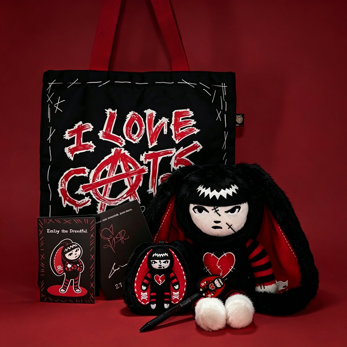americanmcgee's tweet photo. Launching next week on the 13th  🖤

Emily the Strange x Plushie Dreadfuls

❤️ Limited Edition
❤️ Highly Strange https://t.co/McBpeC4JvD
