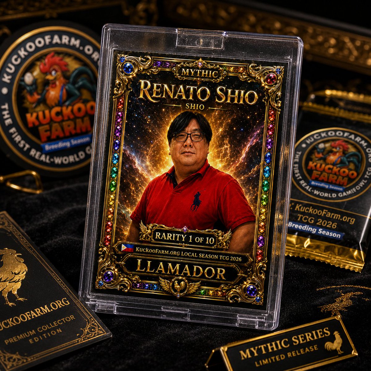 michael_ceo's tweet photo. π The Real-World https://t.co/ymwxAIJw5R Local TCG Season Release 2026β2027:
π₯ Featured MYTHIC Series Card: RENATO SHIO
π SHIO | LLAMADOR | Rarity 1 of 10
#KuckooFarmOrg #RealWorldTCG #LocalTCG #RenatoShio #MythicSeries #Llamador #TradingCardGame #CollectorCard https://t.co/TFlTdQ0xts