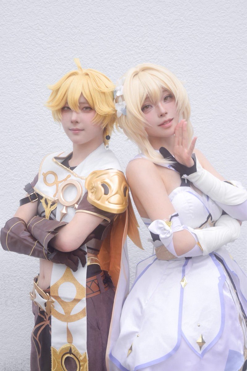 tebakamera_kamo's tweet photo. 原神/Cosplay

⋆✦model⋆✦
空：プレミアム山田さん@denki_yama_ 
蛍：伊波さん@0709_ina 

 #アコスタ池袋
 #てばphoto
撮影ありがとうございました✨️ https://t.co/suqsXmyrdy