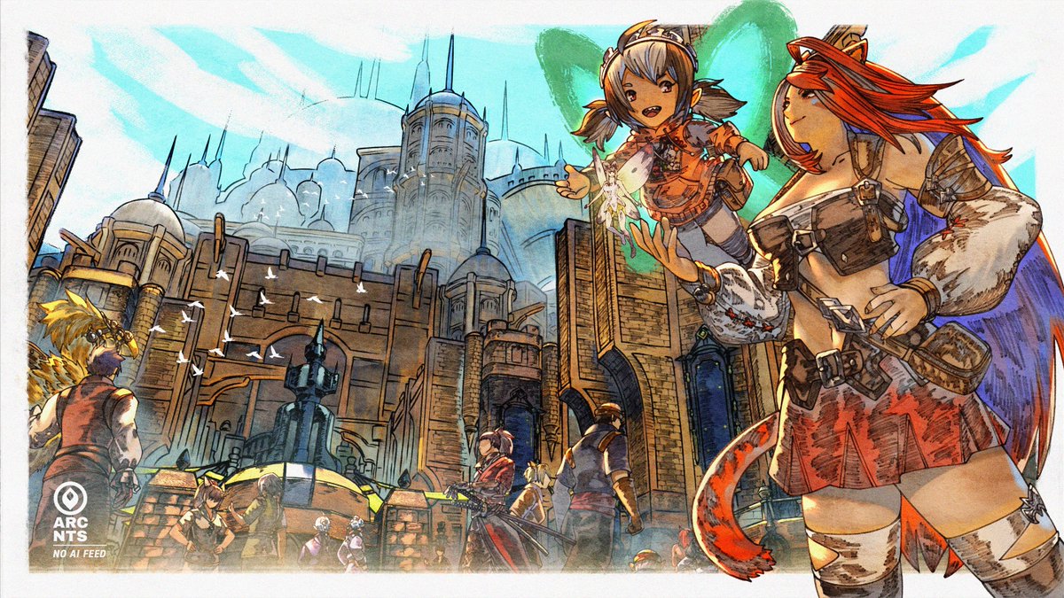 arcnts0's tweet photo. Gigi and Bloodflame in Ul'dah

#FFXIV #FFXIVart #BloodflameArt #rkggk https://t.co/LBnPxvy0BB