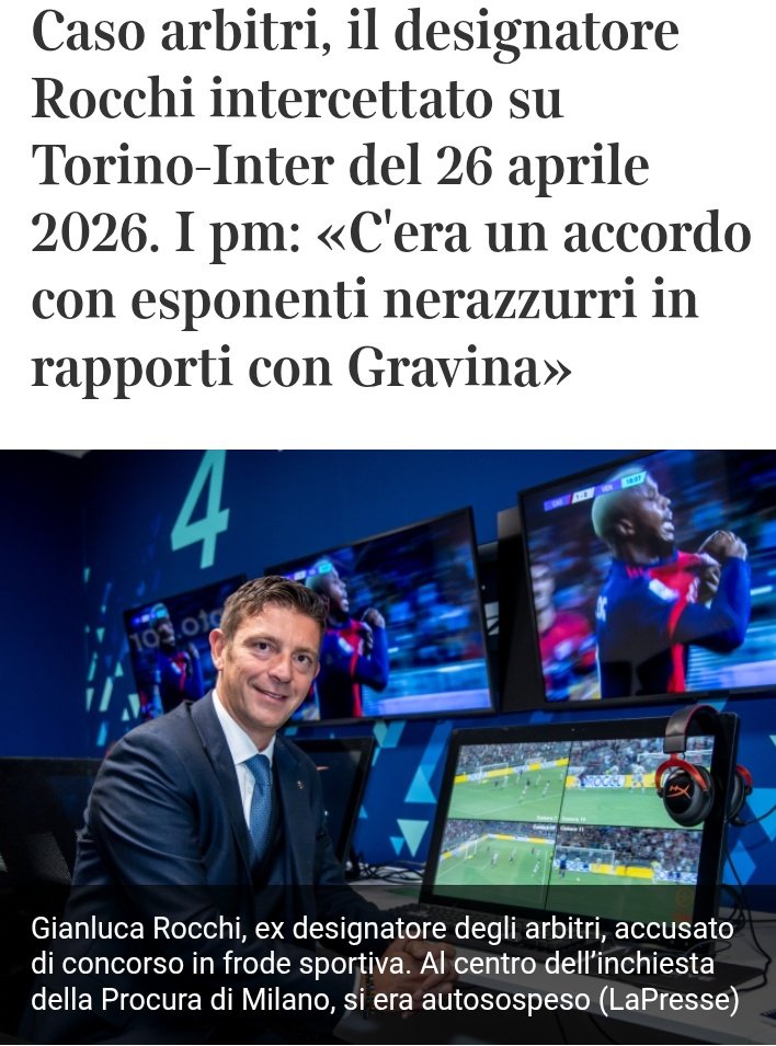 CN29vfarsopoli's tweet photo. Archiviazione saltata???
Tranquilli impuniti, di sicuro ci sarà stato un problema col 📡!

#Rocchi #Gravina #inter #figc #serieA #AIA 

https://t.co/OPvPbU7CeF https://t.co/H5SdMAuVAq