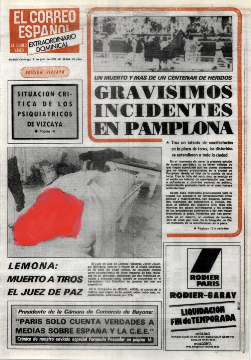 CarlosDeUrrecha's tweet photo. In Memoriam
D. José Javier Jaúregui Bernaola ,
Caído por Dios y por España,
¡¡Presente!!
D.E.P
La Muerte no es el Final
Siempre en Nuestra Memoria
¡¡Viva España!!
¡¡Arriba España!!

8/07/1978 ETA asesinaba con 5 balazos a bocajarro en Lemona
https://t.co/DBfQOPO9tu https://t.co/Wd6fwCDIkl