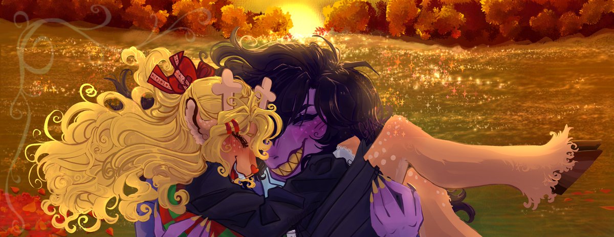 sn0w_ghost's tweet photo. hits you with lesbian beam <3    #suselle #deltarune #fanart https://t.co/rbgJ55Jh1Y