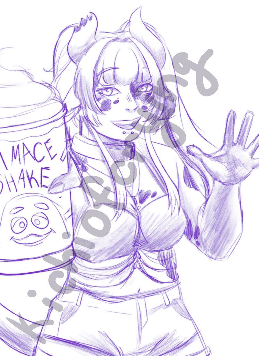 kichi the kimchi | comms open! 💜💚🩷 tweet media