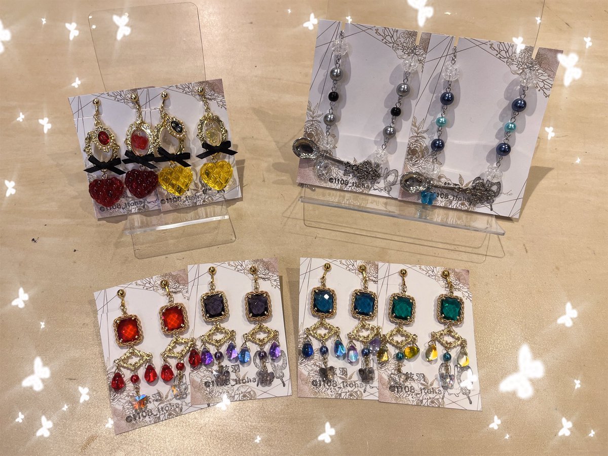 ozz_nagoya's tweet photo. 🦋.*˚アクセサリー入荷🦋.*˚

絃羽様(@1108_Itoha )
新作アクセサリーが入荷致しました❣️
可愛らしいイヤリングやネックレスです🥄

ぜひ店頭にてご覧くださいませ😊
皆様のご来店お待ちしております🎶

 #ozzonjapan  #ozzon  #名古屋 https://t.co/brsJEg27iB