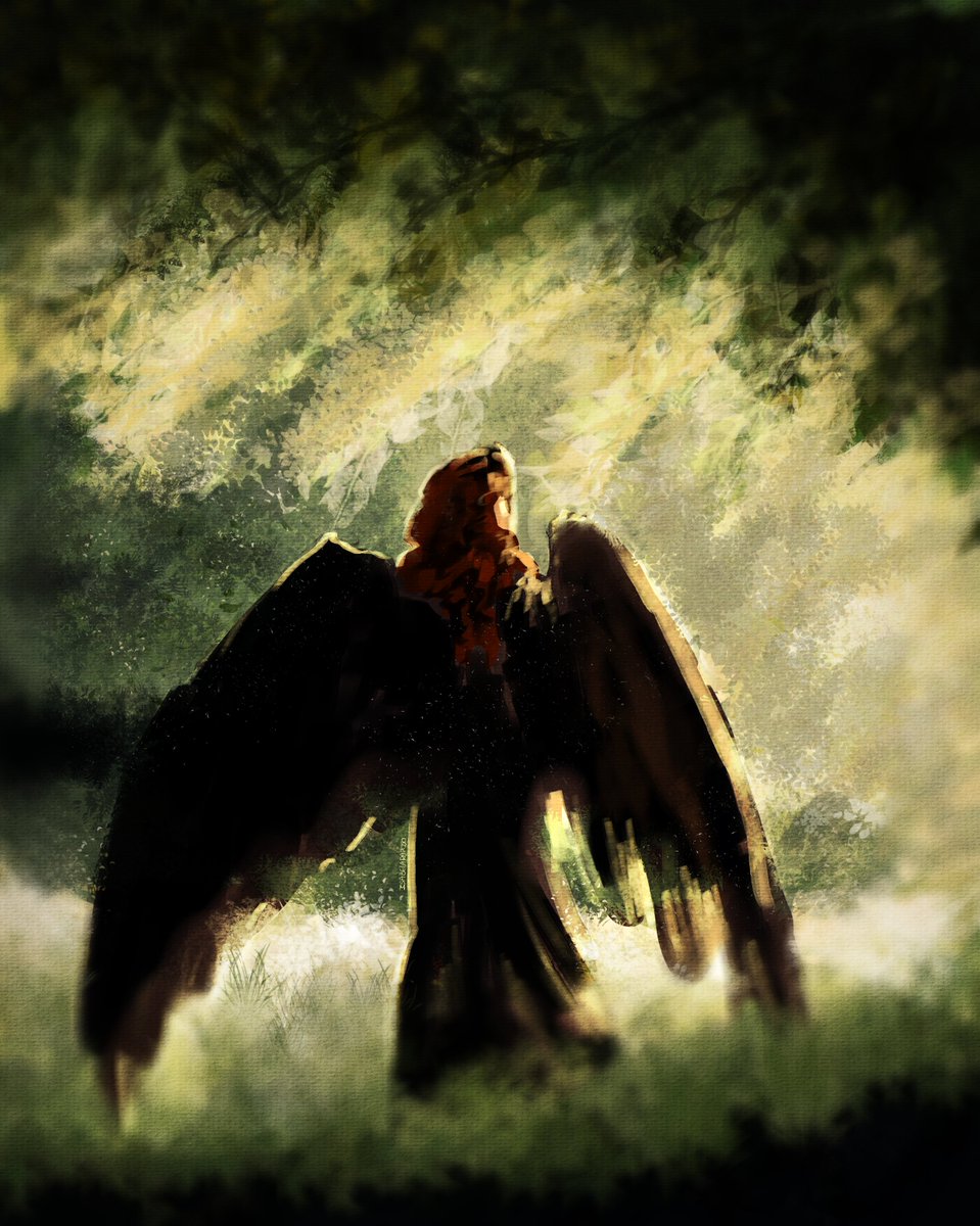 isaraposo9's tweet photo. Pov: you're an Angel witnessing one of the most gorgeous creatures your eyes have ever captured, while was just having a morning walk at the Eden ✨
#GoodOmensFanArt #crowley https://t.co/O6lfK4yzhh