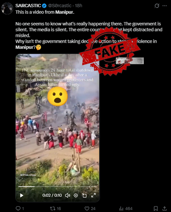 truth12353381's tweet photo. Fake News Alert! Propaganda factories are spreading misinformation to fuel unrest in Manipur. Check facts, trust authenticated sources, and verify before sharing. Truth protects peace. 
#Manipur #StandForPeace #PIBFactCheck https://t.co/u0h9VTXtxn