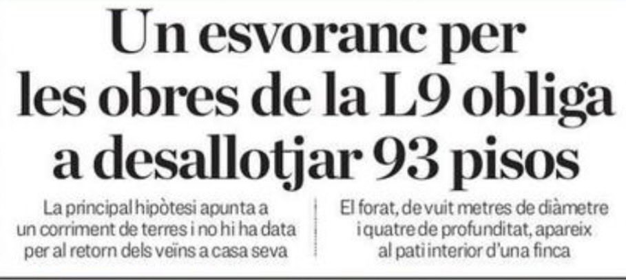germa_gordo's tweet photo. Barcelona se’ns enfonsa sota els peus i ningú, institucions públiques i empreses privades, assumeix responsabilitats? https://t.co/kzX2KiWx2M