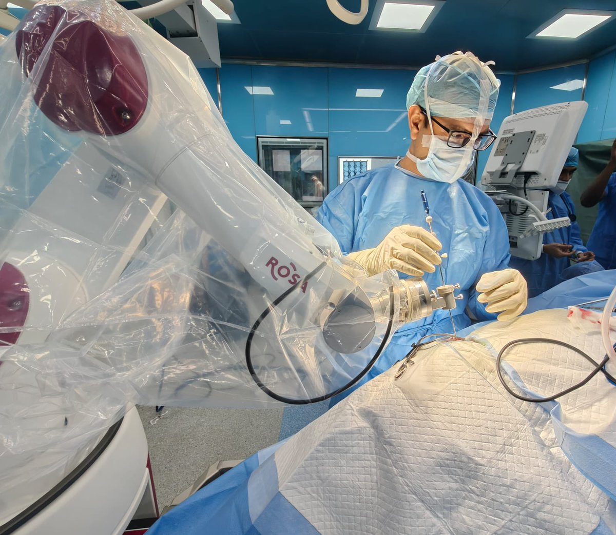 SpokespersonMoD's tweet photo. A landmark achievement for the Army Hospital R&R, Neurosurgery Department.
The successful completion of the first brain stem Robotic Stereotactic Brain Biopsy in AFMS reflects their unwavering commitment to clinical excellence, technological advancement, and world-class patient care. This milestone is a testament to visionary leadership, teamwork, and a relentless pursuit of innovation.
@dgafms_mod