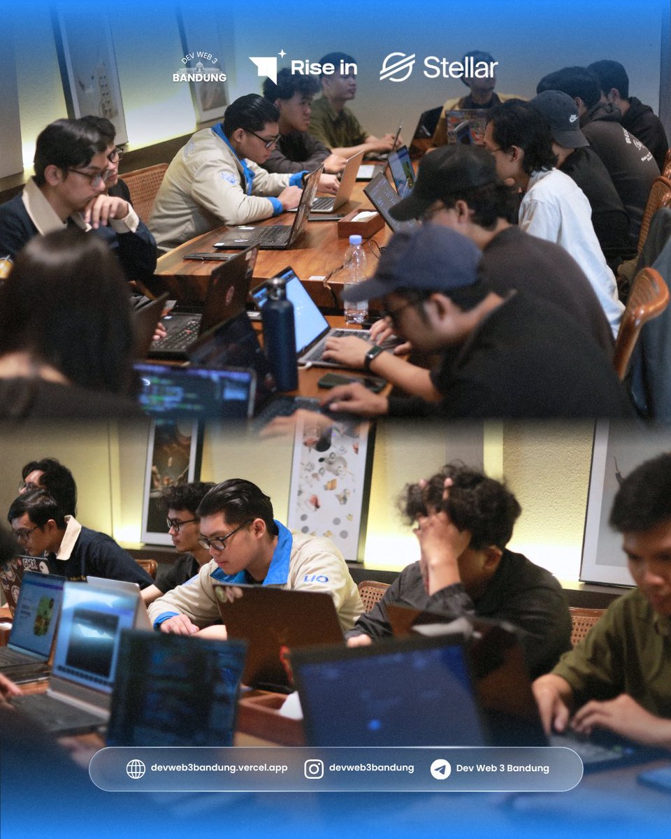 devweb3bandung's tweet photo. Recap Day 2 Build On Stellar Bootcamp Bandung \\

Hari kedua makin seru. Dari presentasi ide sampai ngoding bareng, antusias para builder bener-bener edans pisan.

Specials thanks buat @riseinweb3  dan @Indo_Stellar , see u in APAC Hackathon 🙌🏻 https://t.co/Nx1jGRs5Ju