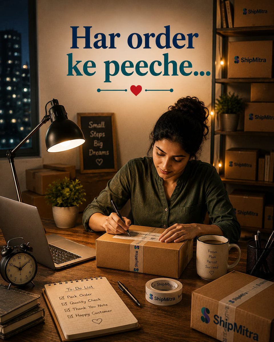 Ship_Mitra's tweet photo. Every big journey begins with one order. 📦💙
At ShipMitra, our first order wasn't just our first earnings—it was the first chapter of a dream that continues to grow.
#HarParcelMeinEkKahani #ShipMitra #FirstOrder #FirstEarnings #StartupJourney #DeliveringDreams https://t.co/UEsVVYCyJh