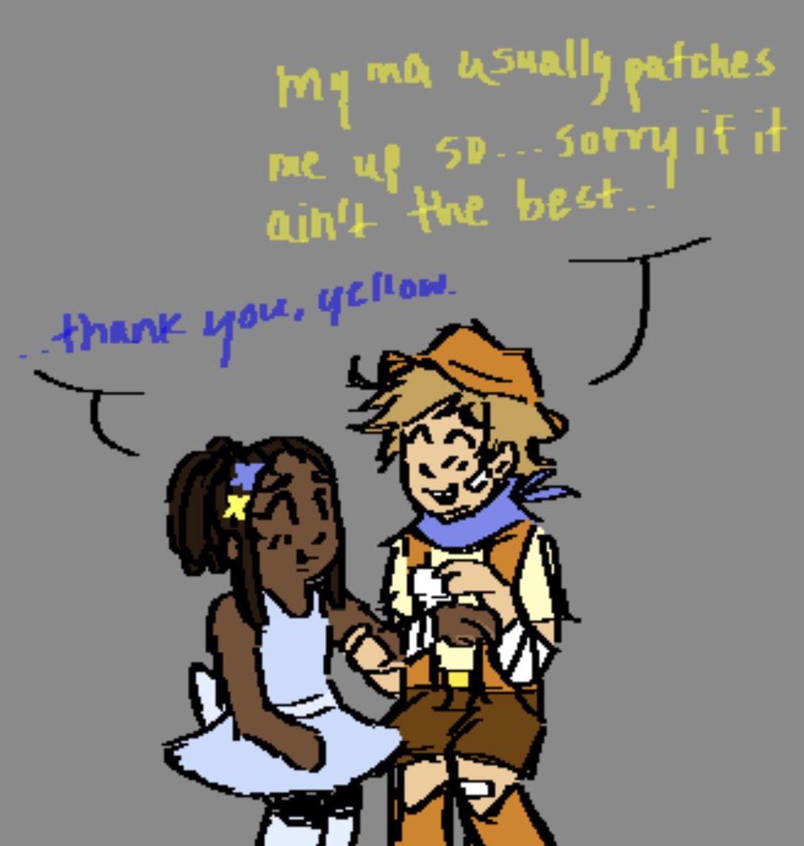 kaorunruns's tweet photo. some more undertale #blellow bc they wont leave my brain🥲 https://t.co/WAhAMUXMB1