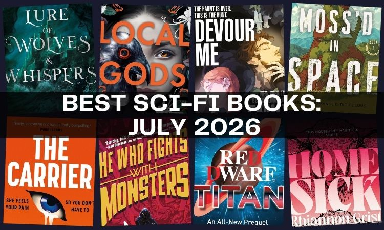 SciFiNow's tweet photo. Looking for the perfect book to pack in your beach bag? 
We’ve read ahead to find the 8 absolute standout speculative fiction releases dropping this July.
Check out the full list...
https://t.co/JztqmxrJpb https://t.co/p5alXxoQHr