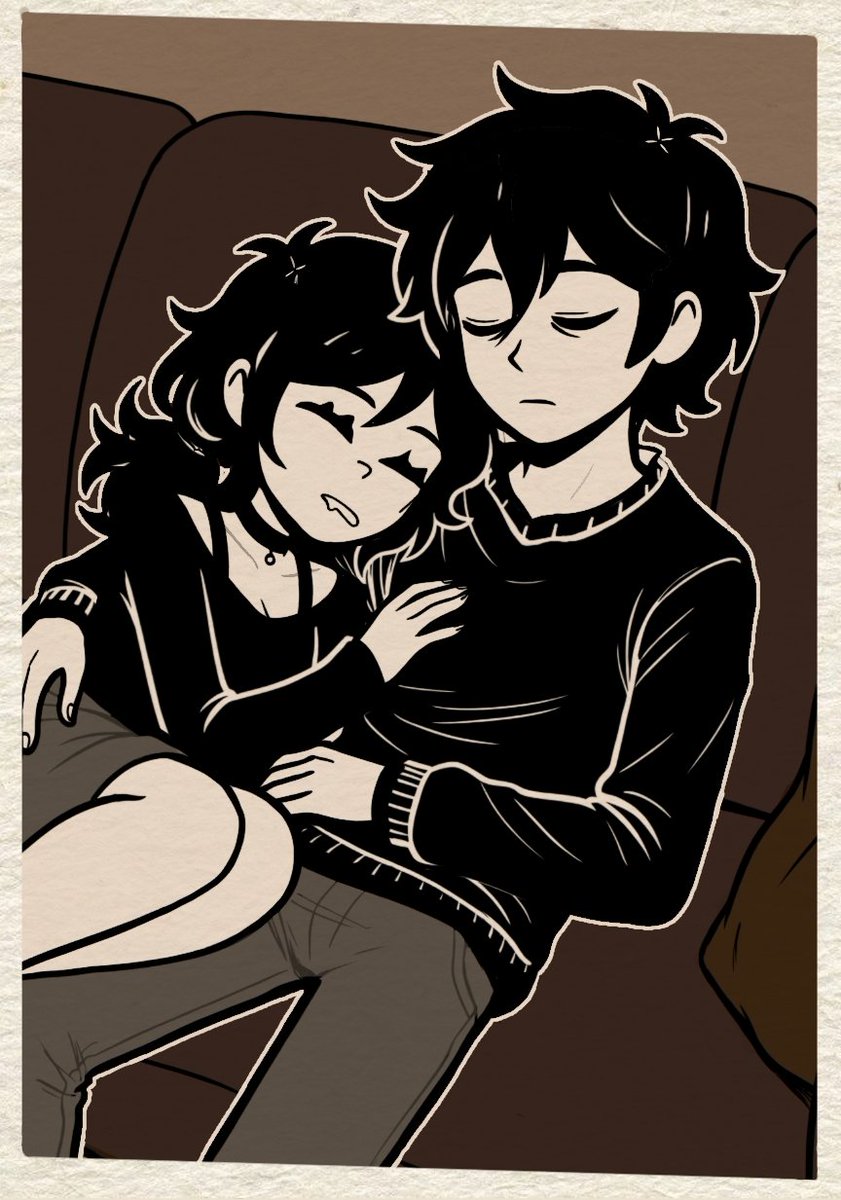 _intothecoffin's tweet photo. Snuggled up on the sofa.

#thecoffinofandyandleyley #tcoaal #intothecoffin #tcoaalfanart https://t.co/O2GVUIher9