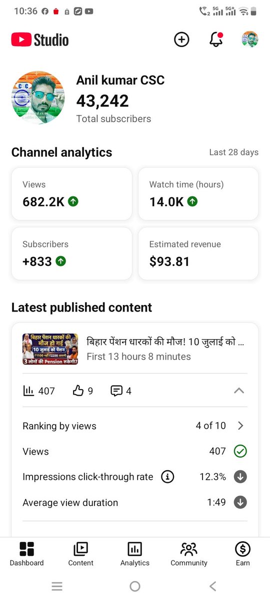 sahani00's tweet photo. Dear @TeamYouTube, my multiple 100% original videos are being falsely removed under 'Terms of Service' violations. These videos only contain my own voice and content recorded by me. It seems like a system glitch. 

My channels:
1. TECH INFO SOLVE
2. ANIL KUMAR CSC

Please help me https://t.co/yW66vrEZwJ