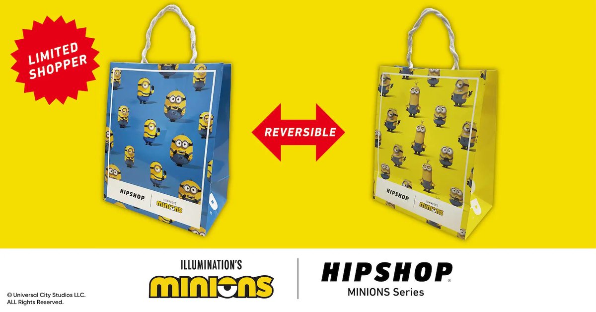 HipshopOfficial's tweet photo. ◼️◼️NEWS◼️◼️

この夏をもっとハッピーに
もっとカラフルに彩ろう！

「MINIONS(ミニオンズ) 」とアンダーウェアブランド【#HIPSHOP(ヒップショップ)】が初コラボレーション！ミニオンたちの世界観を詰め込んだ特別なコレクションを2026年7月10日(金)に発売 https://t.co/yAEhkyqICe @PRTIMES_JPより https://t.co/gr7QPIT9OS