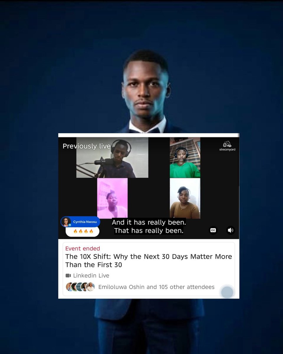 henryosaze349's tweet photo. Yesterday's @LinkedIn Live was more than a celebration.

It marked the start of something bigger.

The first 30 days built visibility.

The next 30 days are about turning that visibility into opportunities through consistency, relationships, and value.

The 10X Shift starts now. https://t.co/68Wv7l9uWa