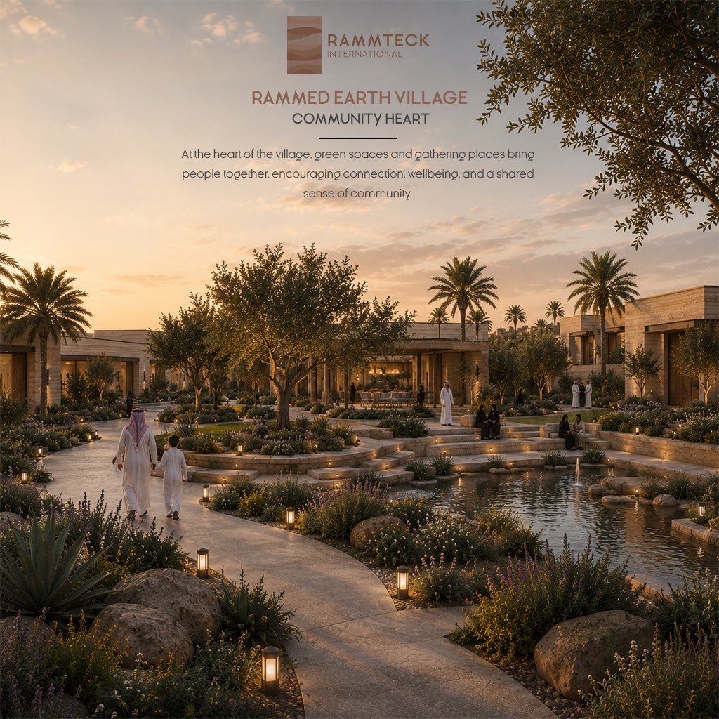 RAMMTECK's tweet photo. The village center brings residents together through generous green spaces, shaded gathering areas, and landscapes designed to encourage wellbeing, connection, and everyday outdoor living.
https://t.co/Jp8YQy7fAk
#Rammteck #CommunityDesign #BiophilicDesign #GreenSpaces #Rammed https://t.co/sMw6hIMLzm