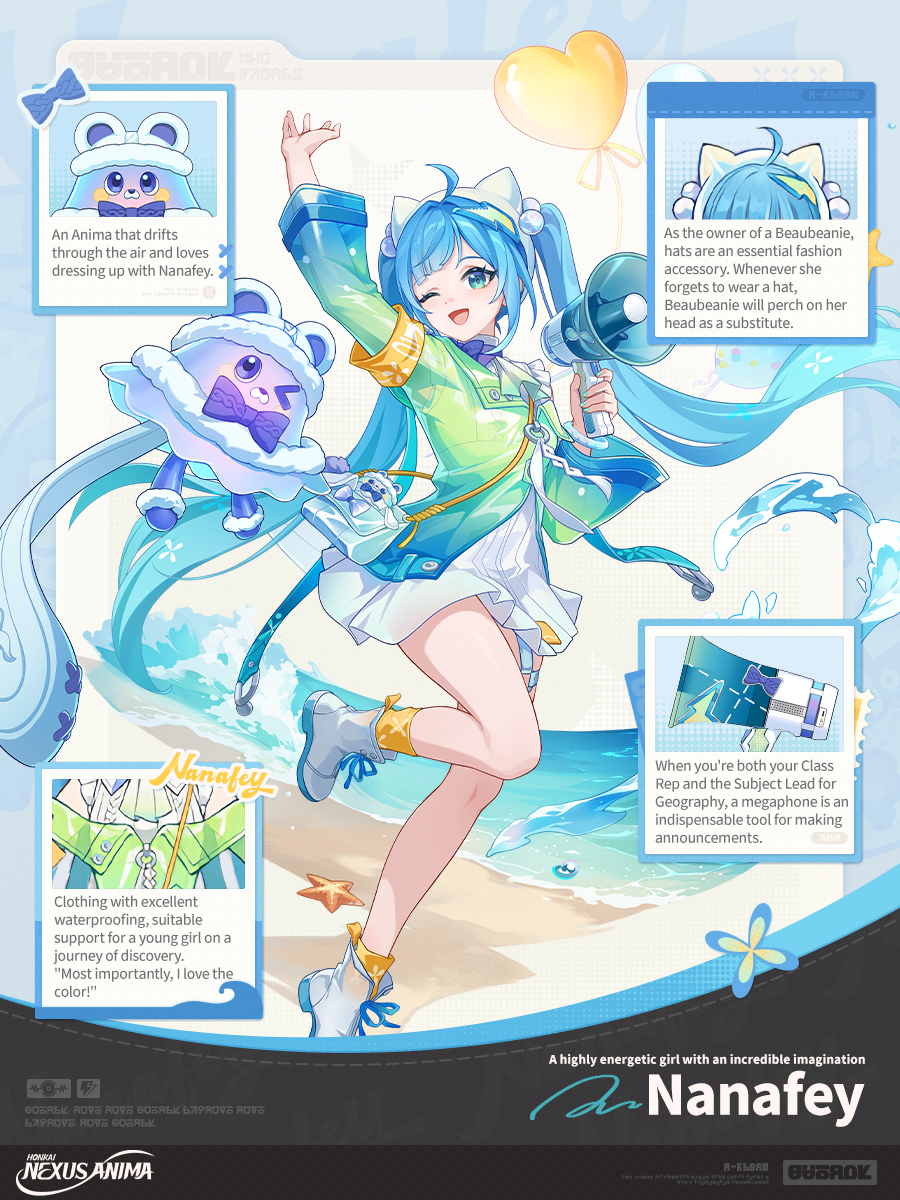 HonkaiNA's tweet photo. Nexus Archive | #Nanafey
#HonkaiNexusAnima 

"No way am I ever missing something that cool!"

A small-town girl from Iia with endless curiosity, remarkable initiative, and a longing to travel the Planes.

*The game is under development and subject to change. https://t.co/vRbaZUqauy