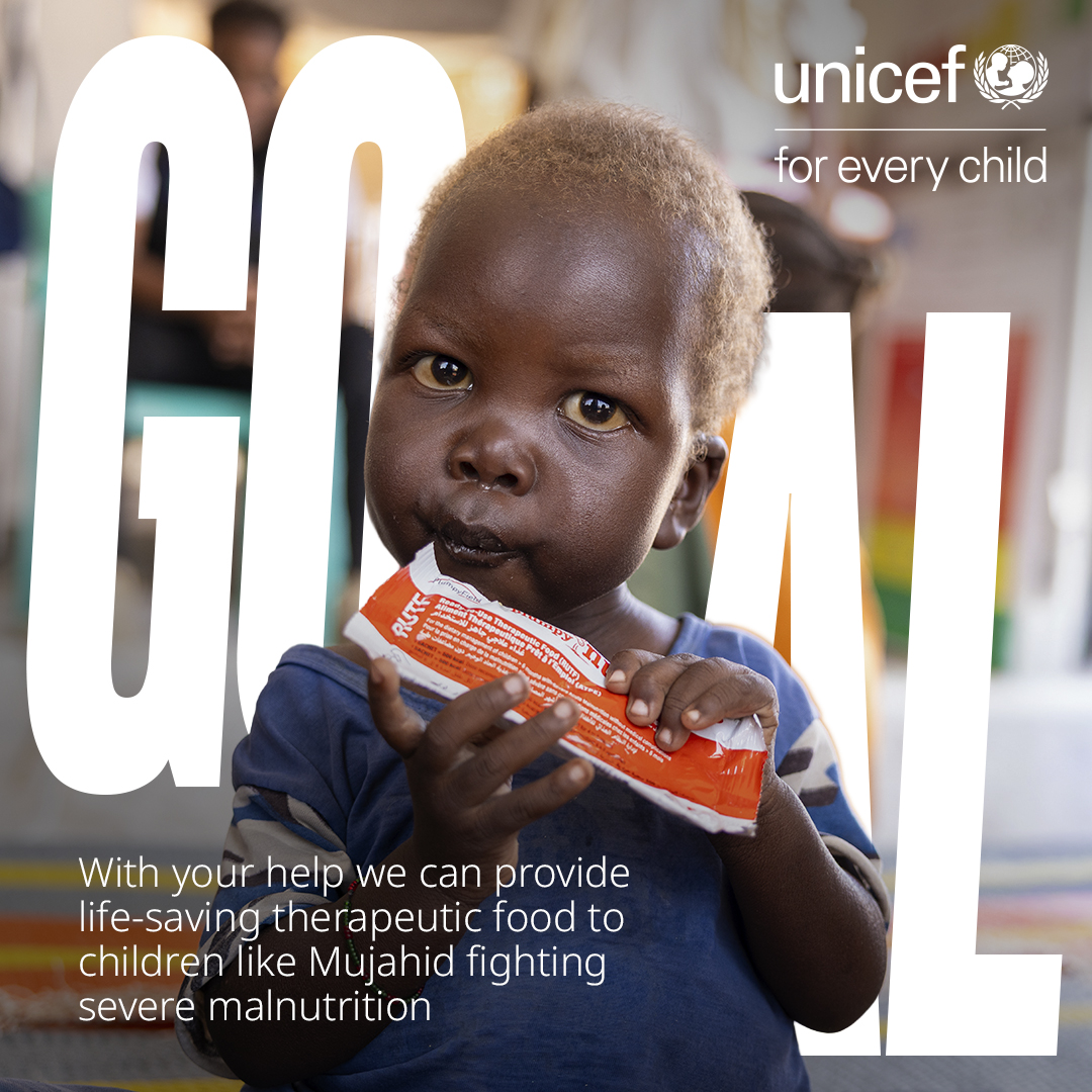 UNICEFKenya's tweet photo. Children facing severe malnutrition across Eastern &amp; Southern Africa need life-saving treatment. UNICEF delivers ready-to-use therapeutic food (RUTF) so children can recover.

Your support helps reach more children. This season, join the team for children.
https://t.co/UOiUfUTRIe https://t.co/kOEf0anUYX