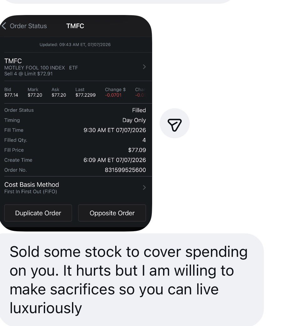 MissMelodyMay's tweet photo. Good wallets sell their stocks &amp; shares to meet My demands 📉 https://t.co/JDperiZTDg