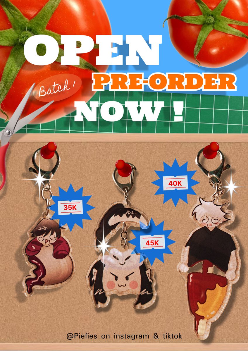 littlestarwy's tweet photo. #WTS OPEN PO KEYCHAIN 
available on shopee too! 💛
order 3 only 110k ! order now ! > <
#jujutsukaisen #anime #fanart   
#keychain #wts https://t.co/z4g6msHM5B