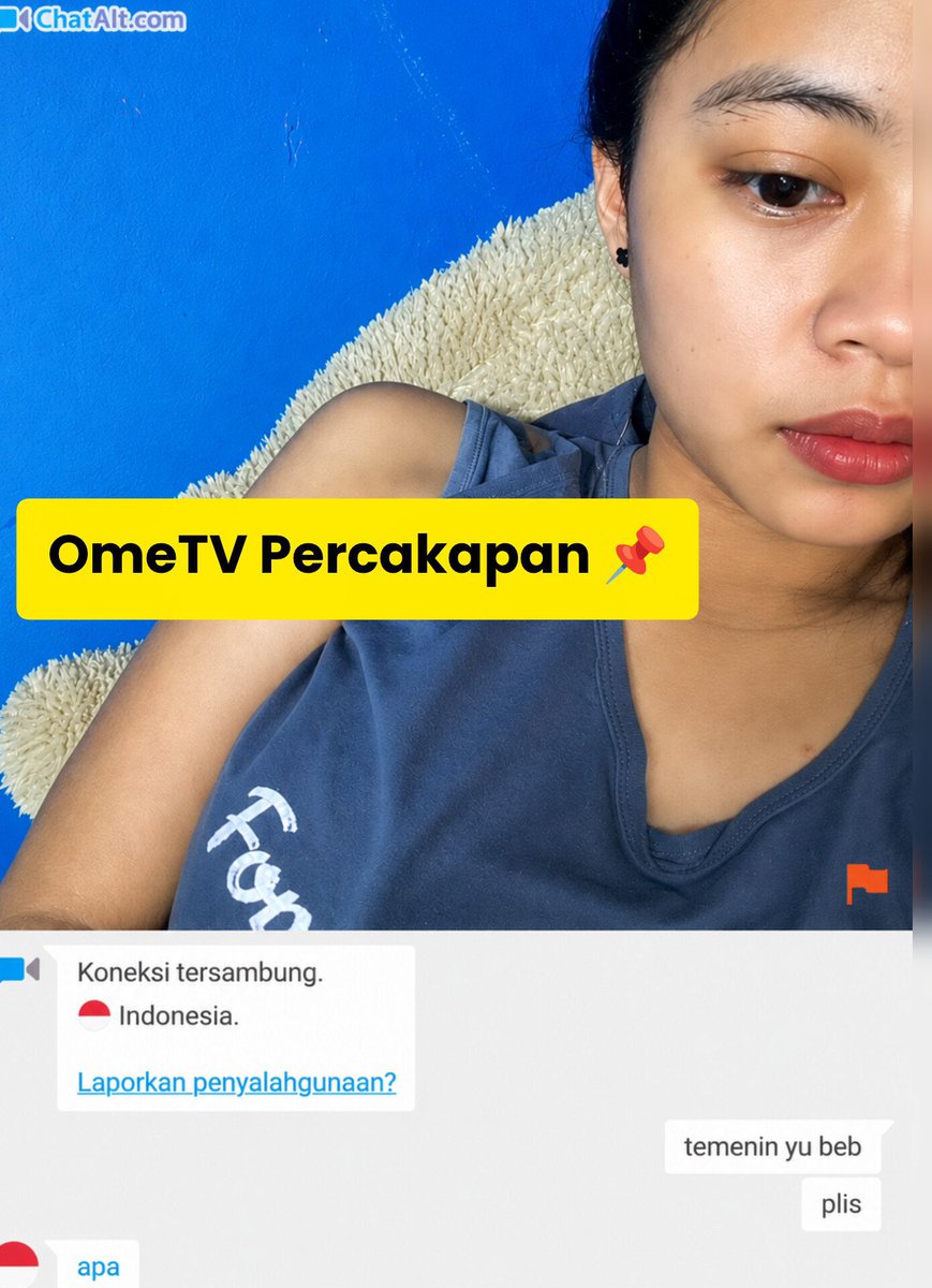 Amielkcvt's tweet photo. Ome tv hanya untuk senang senang https://t.co/E5unXS37Ll