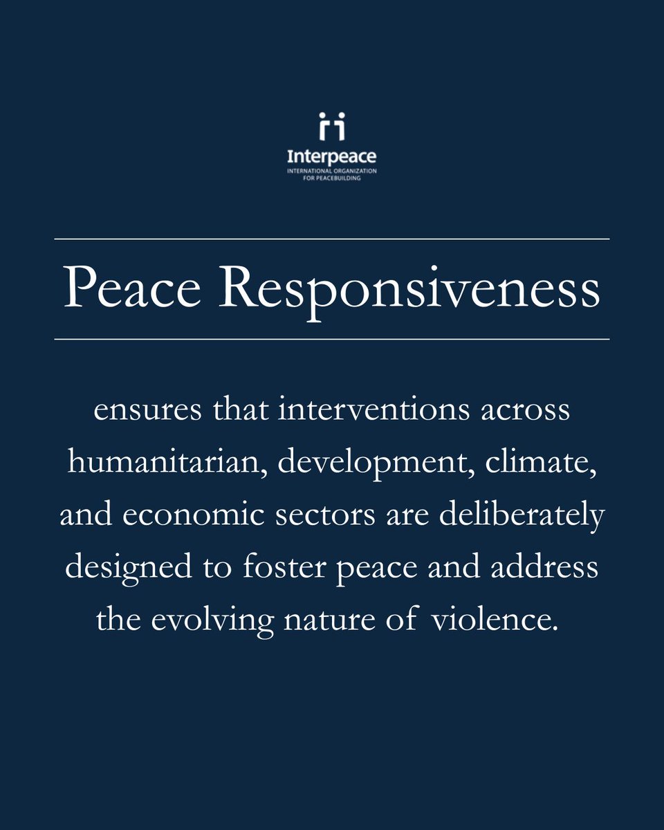 Interpeace_Org's tweet photo. #PeaceResponsiveness means designing programs - health, governance, climate, economic - to actively build #peace, not just #DoNoHarm. Our insight report unpacking what this looks like in practice in #GuineaBissau has now been launched ▸ https://t.co/caLmZkLTCM https://t.co/B6Etk8kEmS